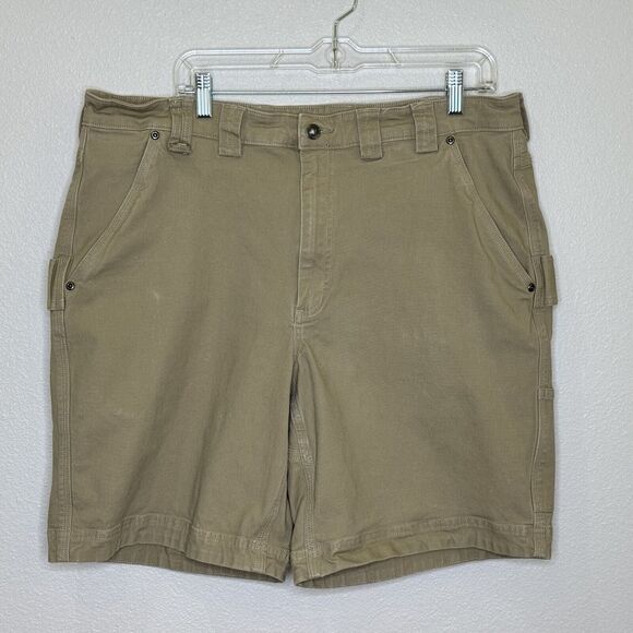 Duluth Trading Co Other - Duluth Trading Co. Cargo Shorts Mens Size 40 Beige Tan Flex Fire Hose Canvas
